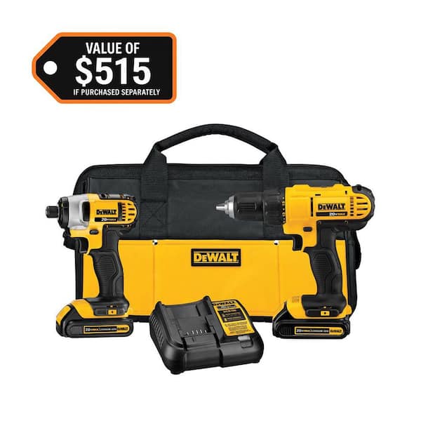 DeWalt DCK240C2 20V Max drill and impact driver two-tool kit