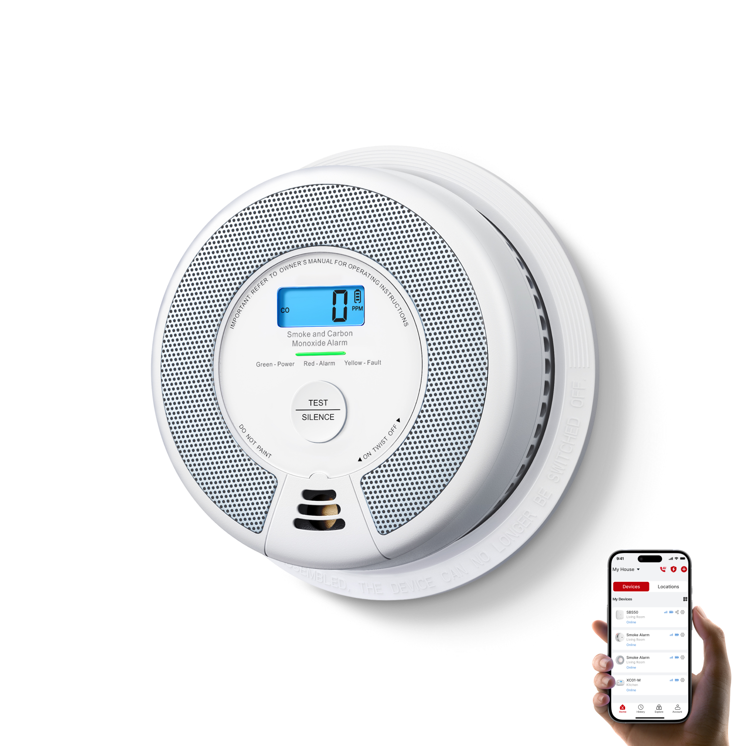 X-Sense SC07-WX Wi-Fi smoke and carbon-monoxide alarm